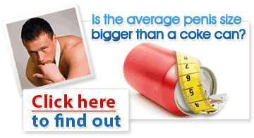 is the average penis size bigger than a coke can?